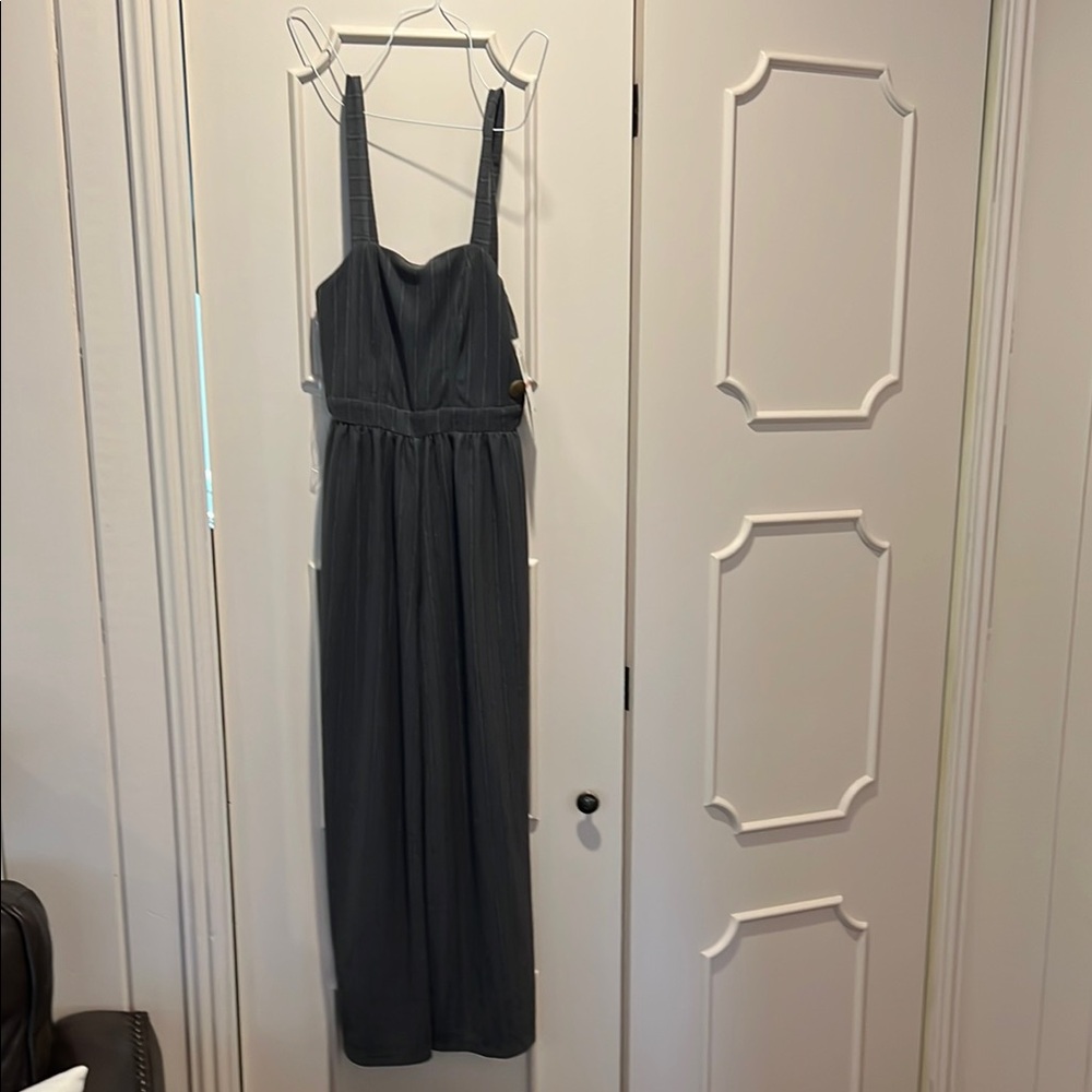 Sequin Hearts Charcoal Maxi Dress